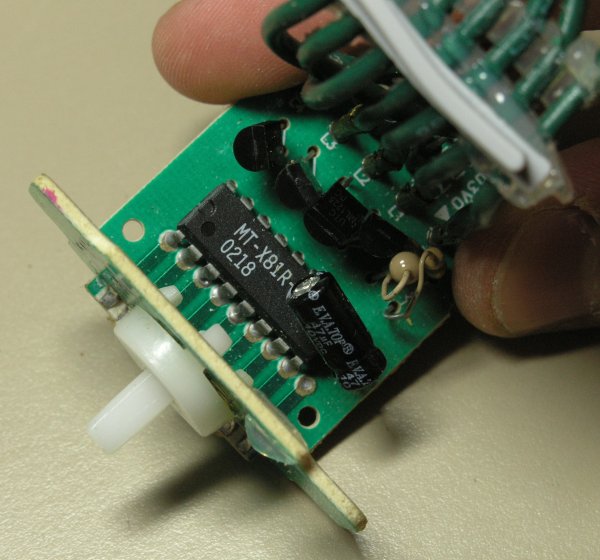 [The top view of the light controller]